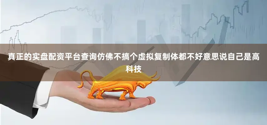 真正的实盘配资平台查询仿佛不搞个虚拟复制体都不好意思说自己是高科技